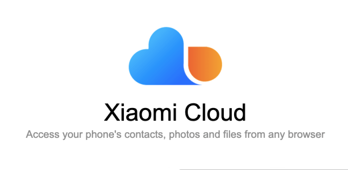 Xiaomi cloud