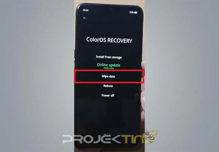 Cara keluar dari recovery mode oppo