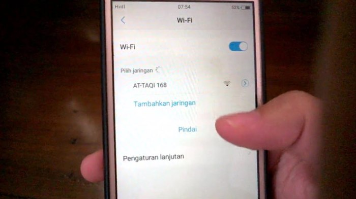 Cara membagikan wifi di hp oppo