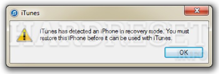 Iphone mode recovery itunes restore dfu