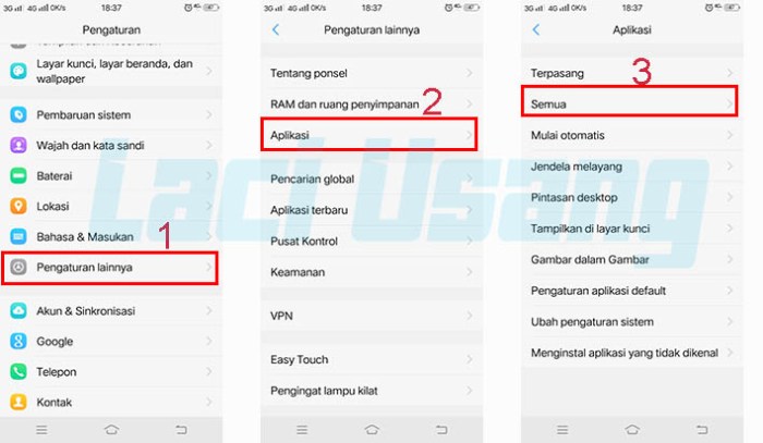 Indosat tidak bisa kirim sms