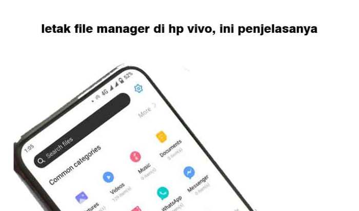 File manager di hp vivo