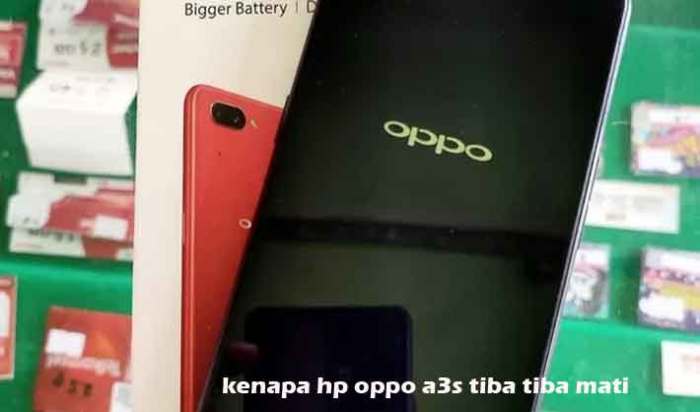 Kenapa hp oppo tiba tiba mati