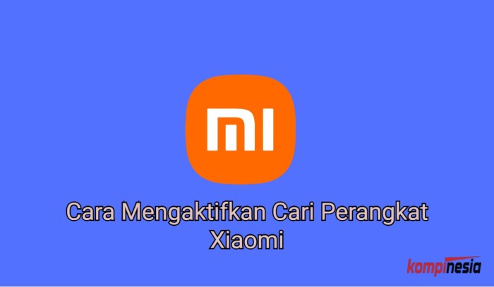 Cari perangkat xiaomi