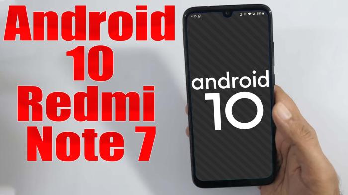 Update android 10 xiaomi redmi note 7