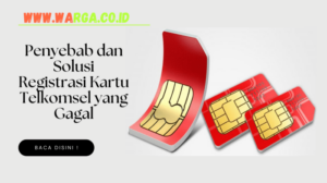 Registrasi kartu telkomsel gagal