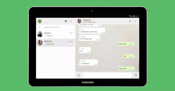 Whatsapp untuk tablet samsung