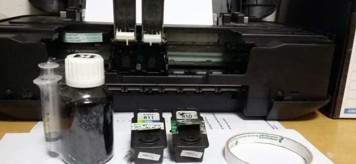 Printer canon g2000 tinta tidak mengalir