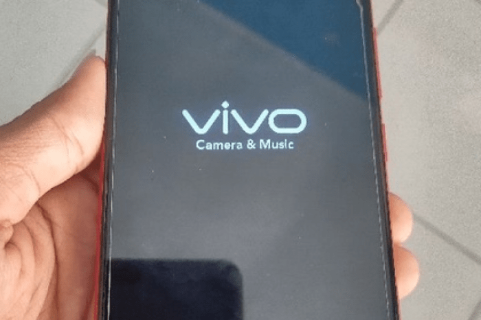 Hp vivo stuck di logo