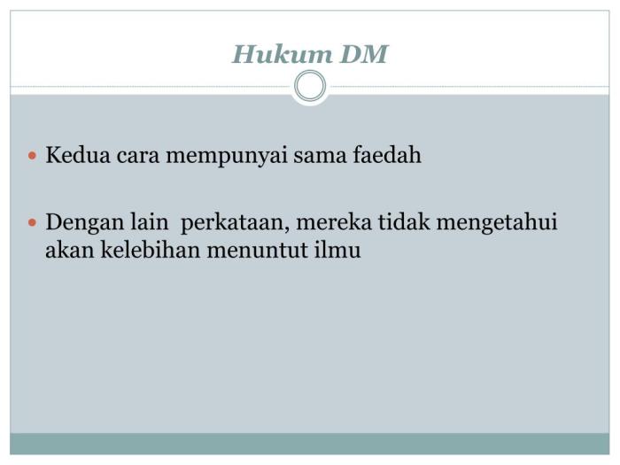 Dm artinya apa