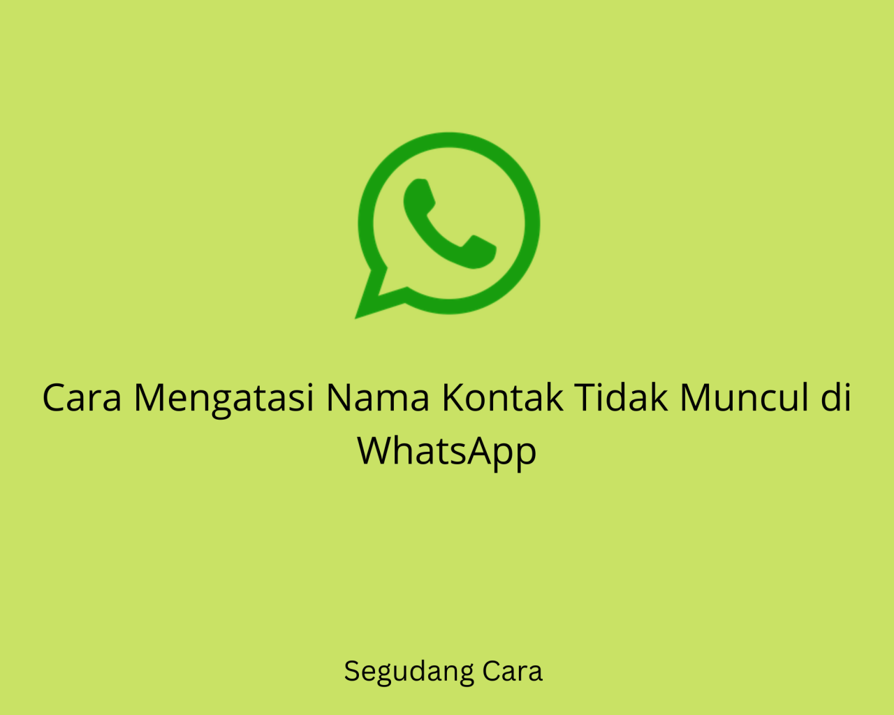 Mengapa kontak whatsapp tidak muncul