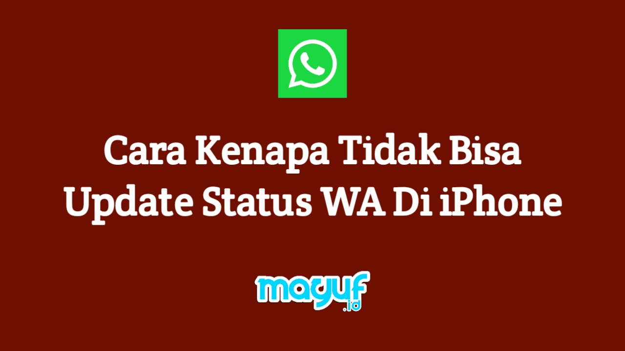 Wa tidak bisa buat status