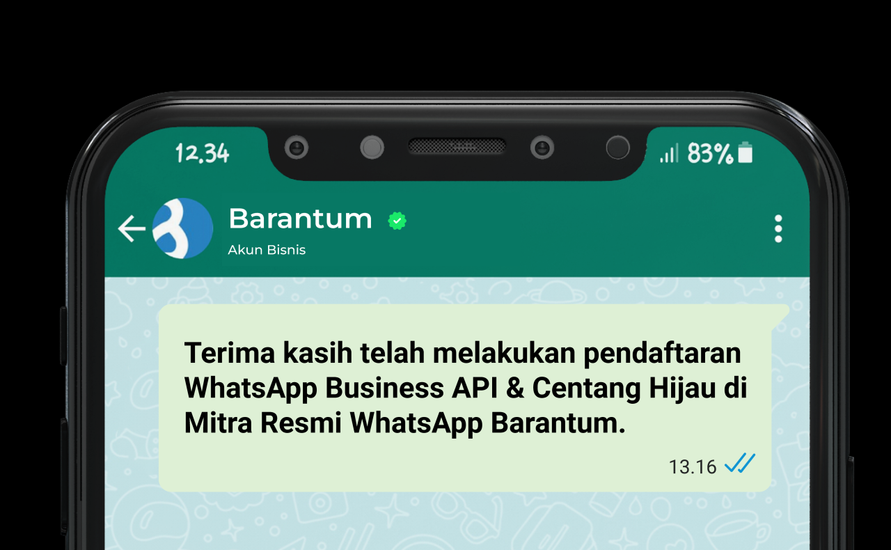 Tulisan miring di wa