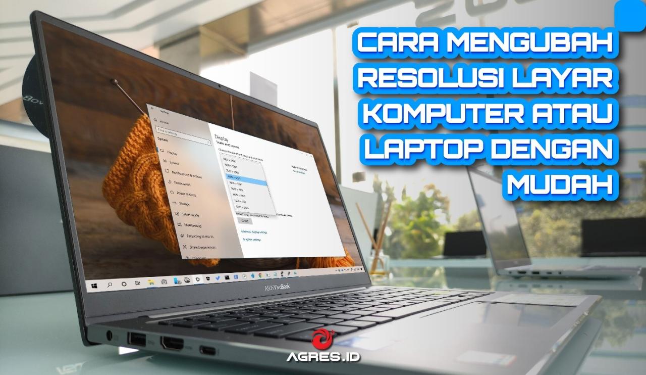 Resolusi layar laptop