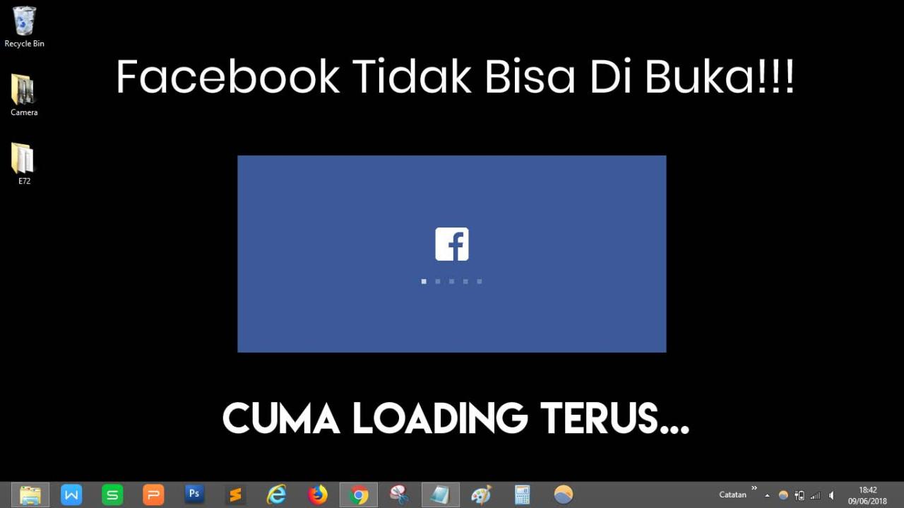 Kenapa facebook ga bisa dibuka