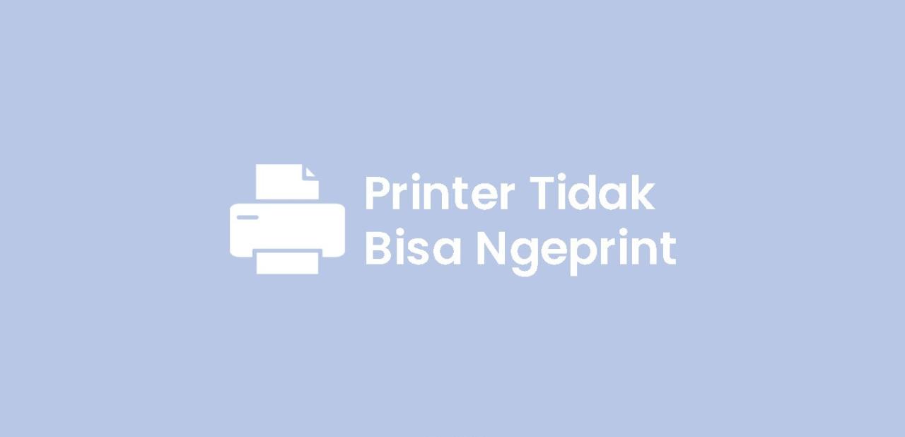 Kenapa printer tidak bisa print padahal ready