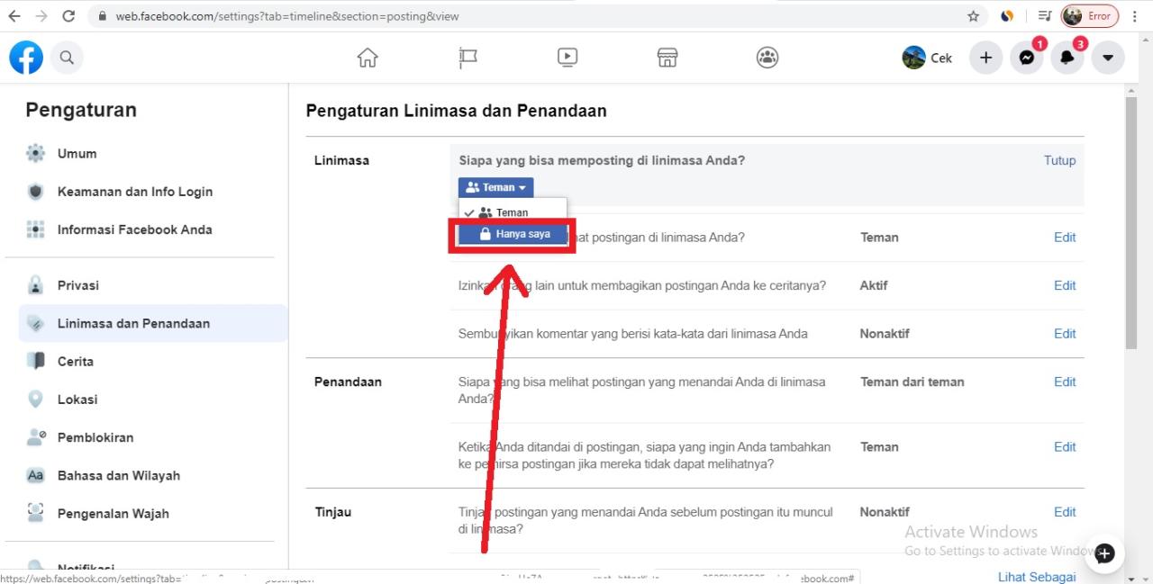 Kenapa facebook tidak bisa menambahkan teman