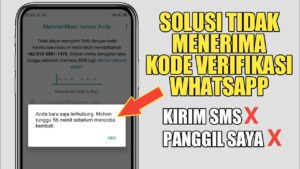 Kenapa saya tidak menerima kode verifikasi whatsapp