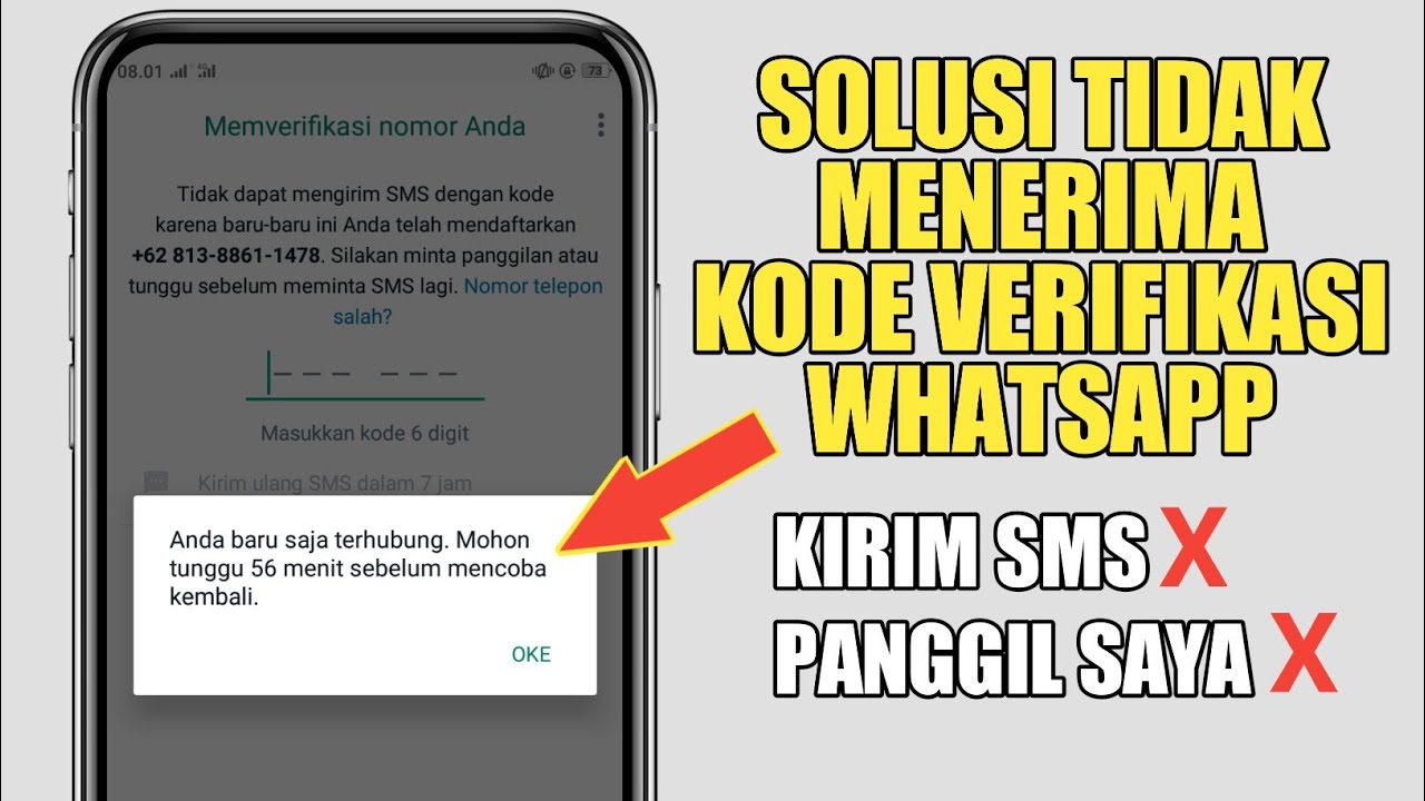 Kenapa saya tidak menerima kode verifikasi whatsapp