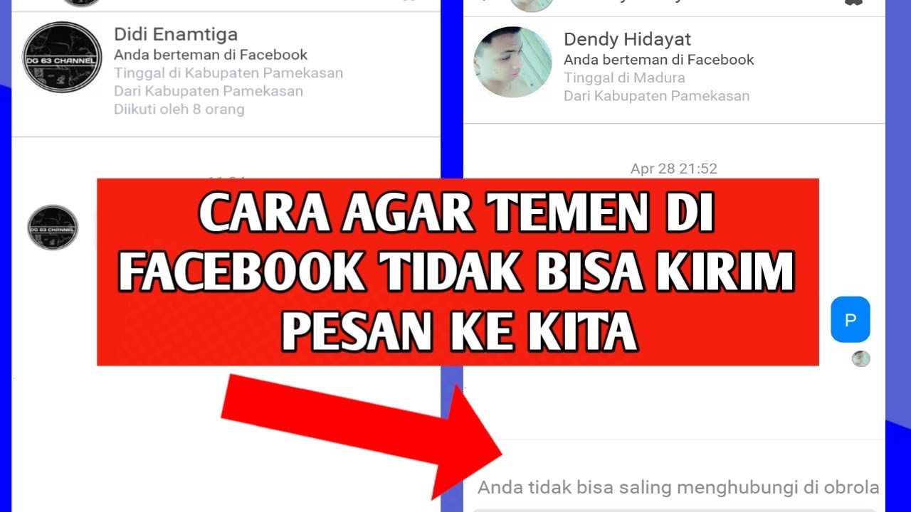 Kenapa di facebook tidak bisa mengirim pesan