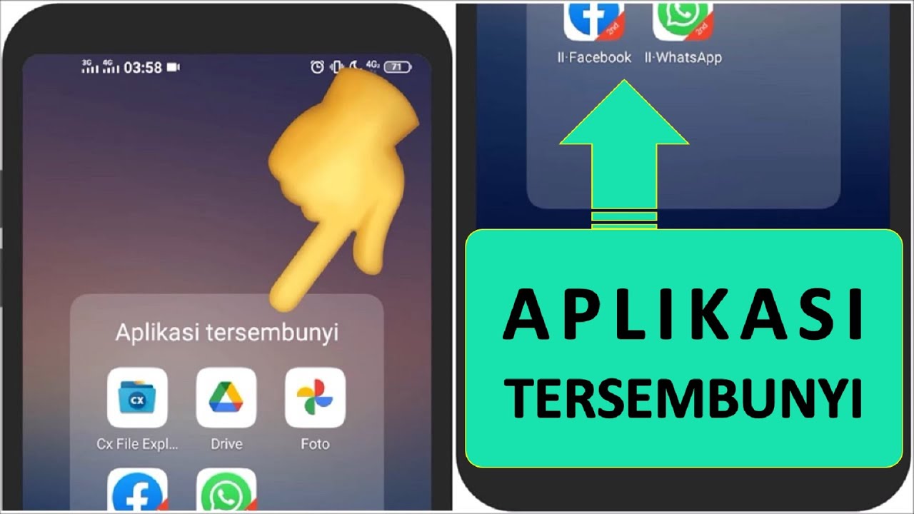 Cara menampilkan aplikasi yang disembunyikan