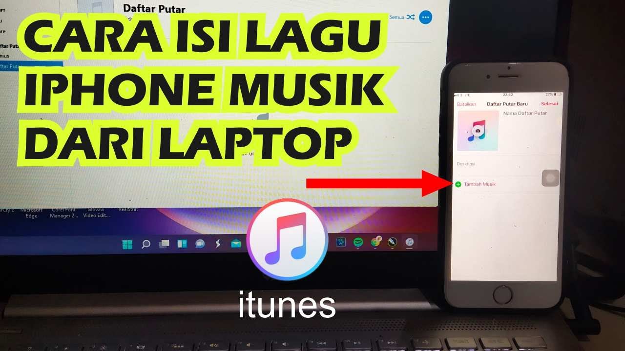 Cara copy musik dari laptop ke iphone