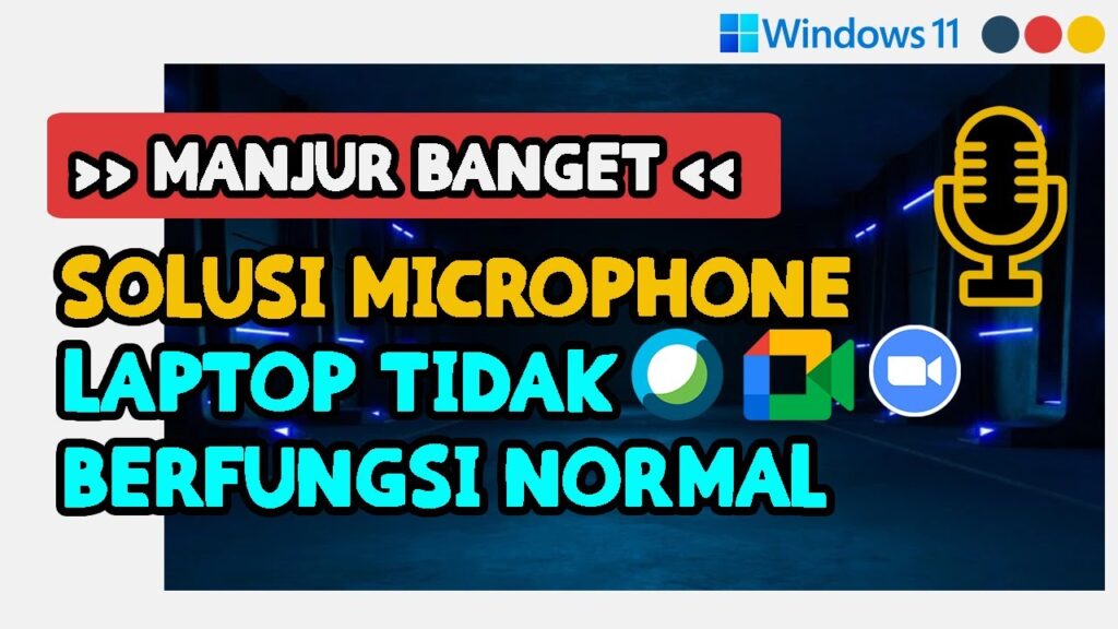 Microphone tidak berfungsi di laptop