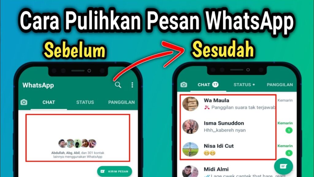 Chat hilang di whatsapp