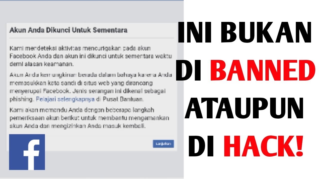 Membuka akun terkunci sementara yg buat diblokir