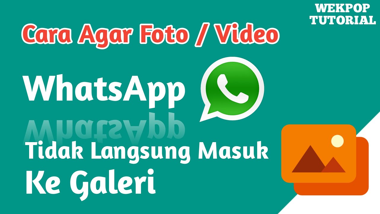 Kenapa foto di whatsapp tidak tersimpan di galeri