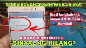 Sinyal 4g hilang