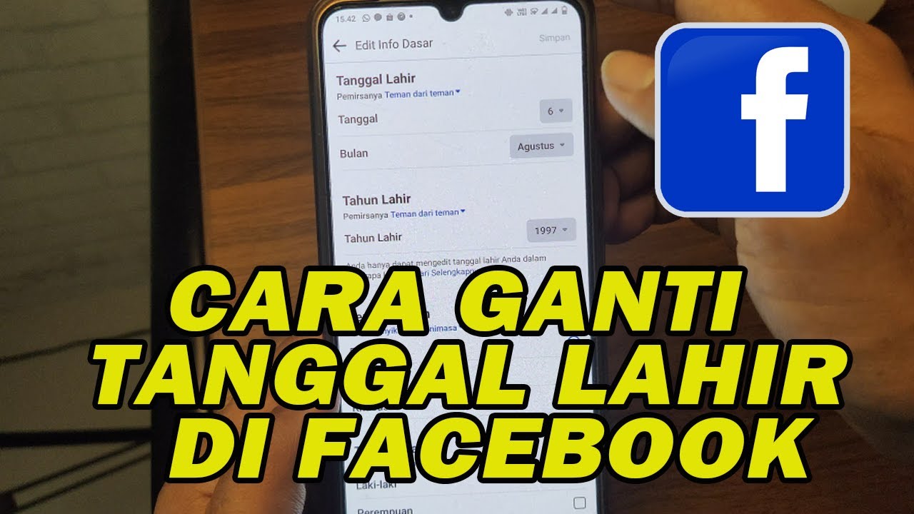 Cara merubah tanggal lahir di facebook