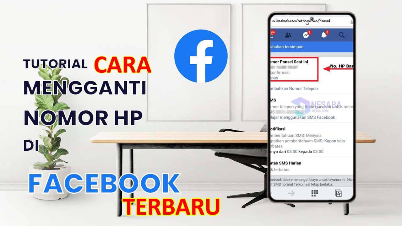 Cara mengganti nomor facebook