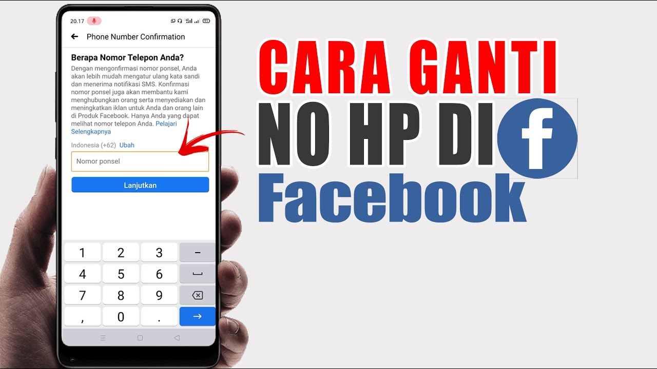 Cara mengganti nomor facebook