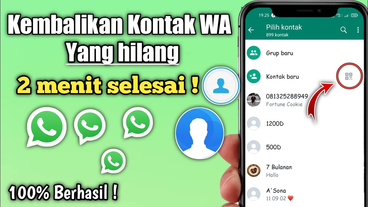 Cara mengembalikan nama kontak yang hilang di whatsapp