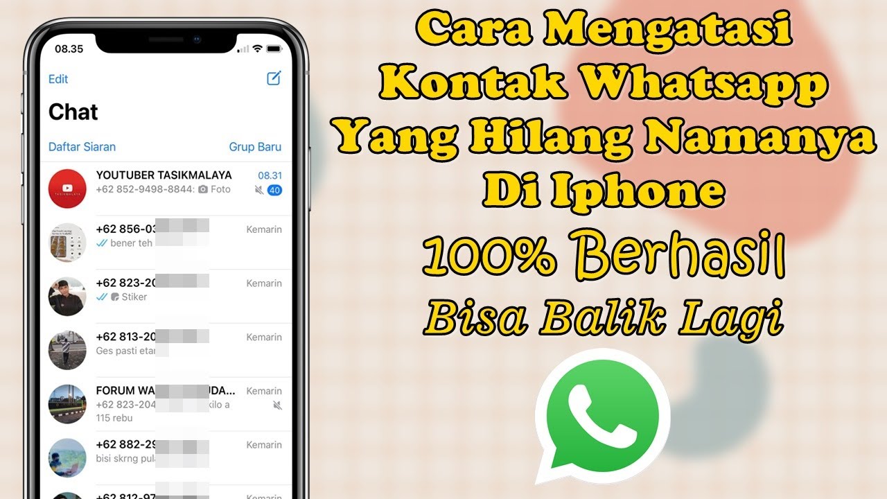 Kenapa nomor kontak di whatsapp tiba tiba hilang