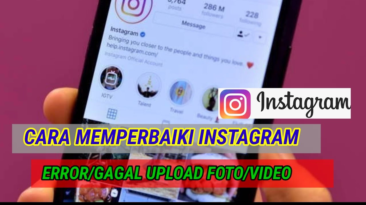 Kenapa instagram tidak bisa upload foto