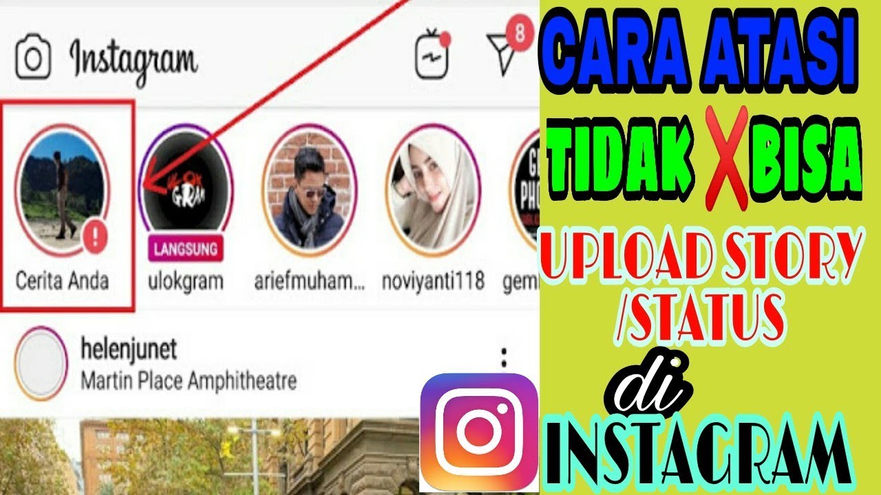 Kenapa instagram tidak bisa upload foto