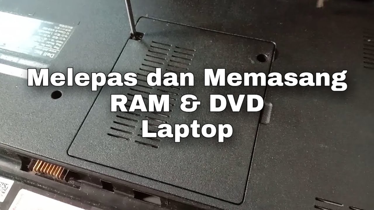 Cara menginstal dvd rw di laptop