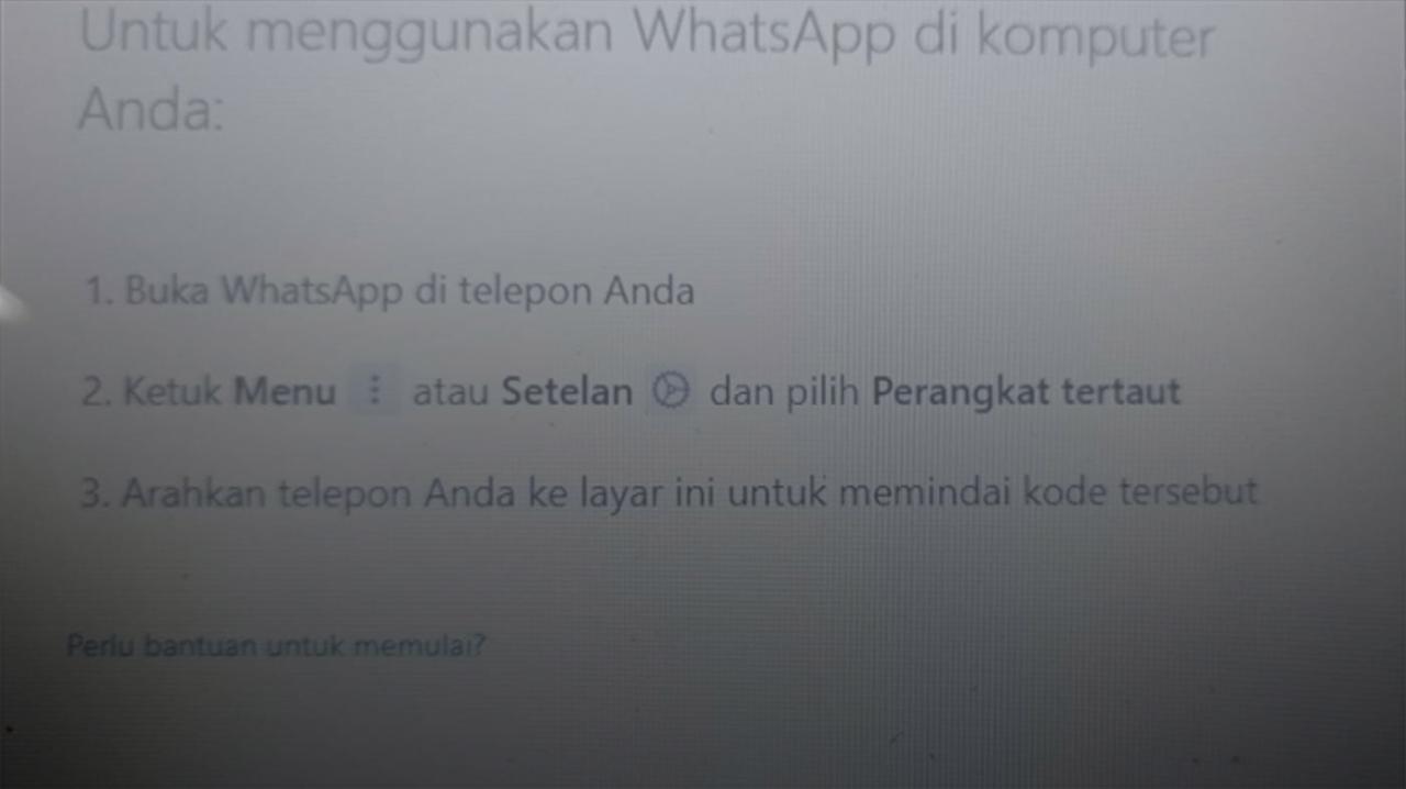 Whatsapp web tidak bisa terhubung