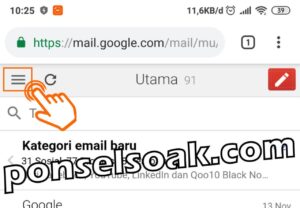 Keluar dari email