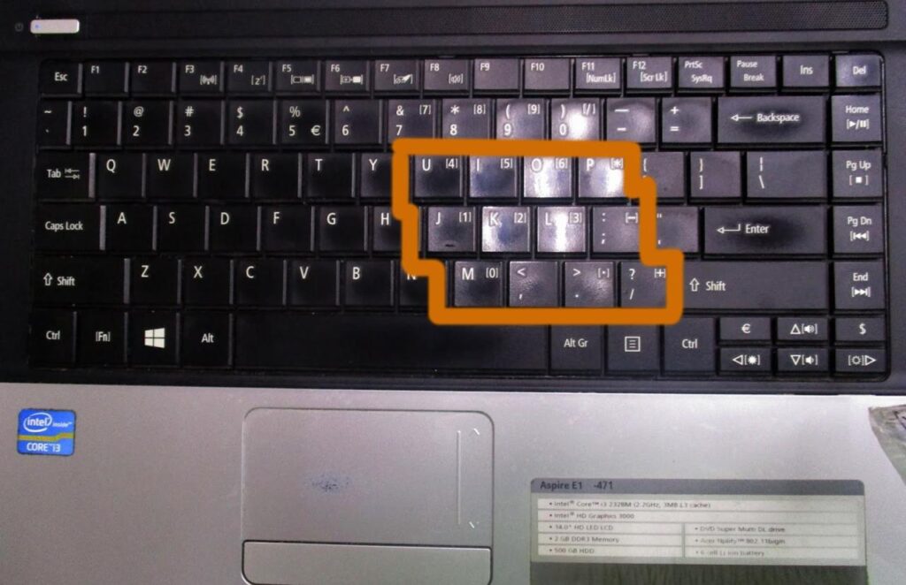 Tombol enter pada keyboard