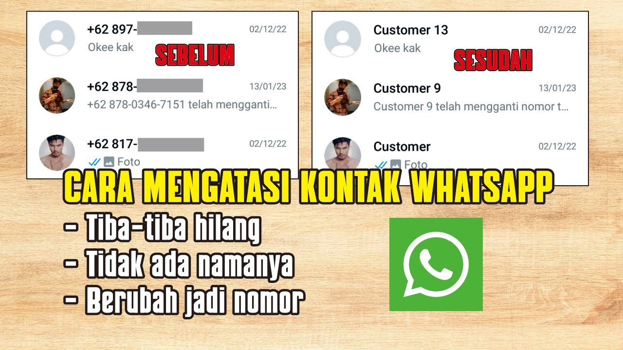 Kontak wa tidak ada namanya