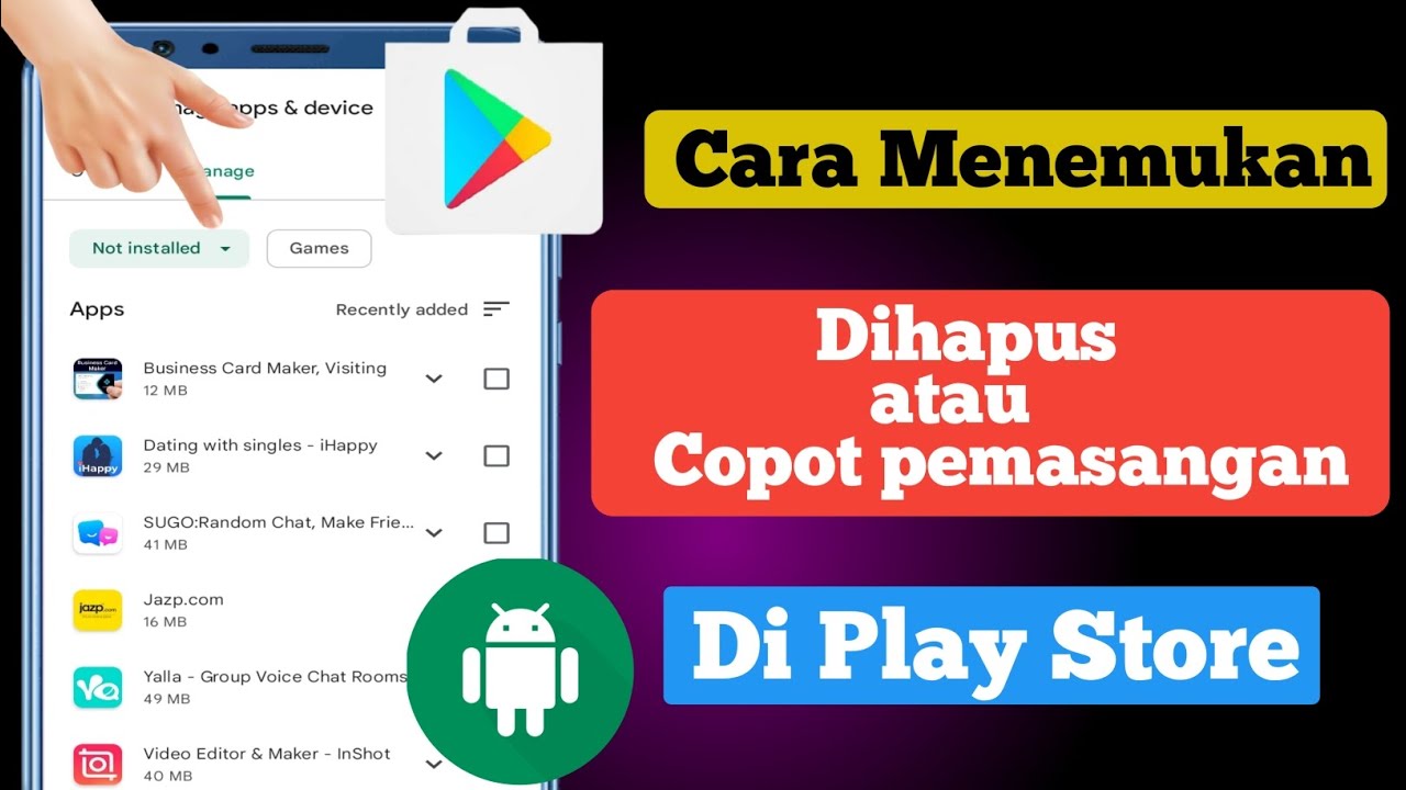 Cara melihat aplikasi yang dihapus