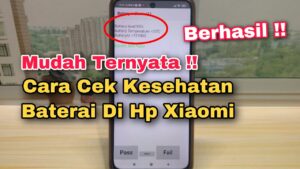 Cara cek kapasitas baterai xiaomi