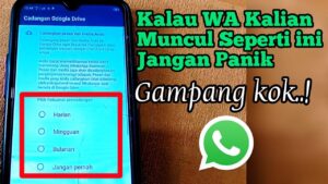 Whatsapp tiba2 hilang