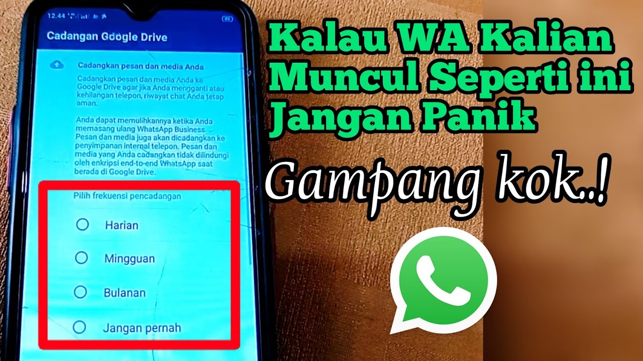 Whatsapp tiba2 hilang