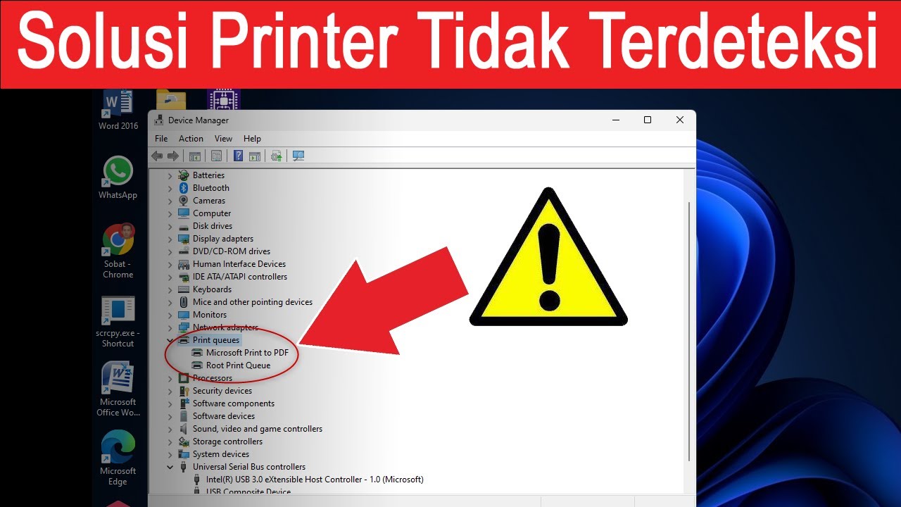 Printer sharing tidak terdeteksi