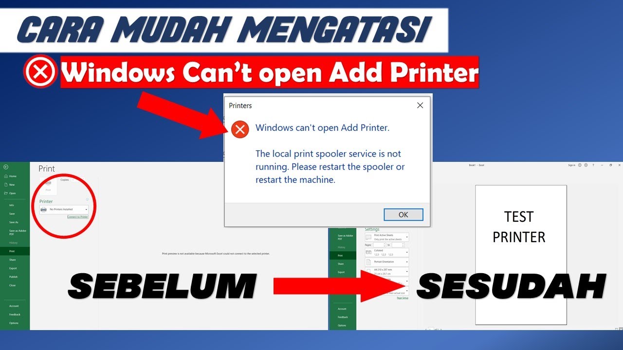 Printer sharing tidak terdeteksi