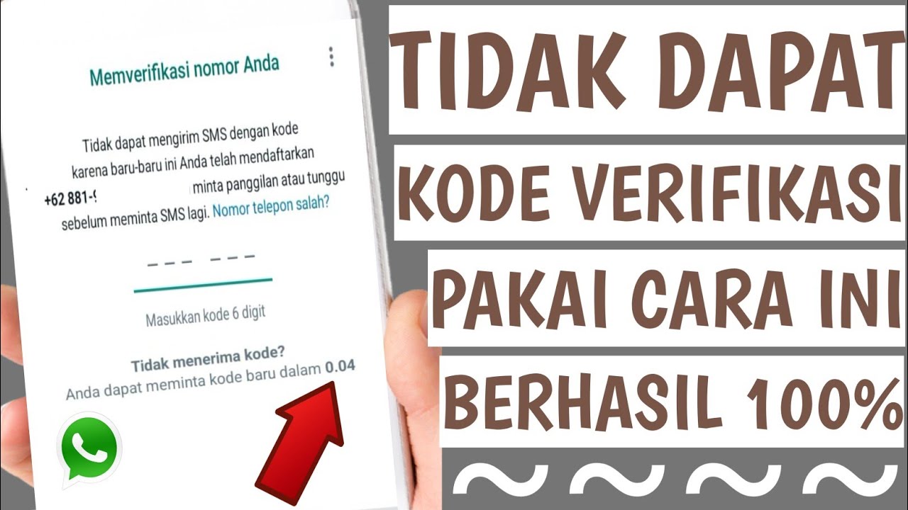 Tidak dapat kode verifikasi wa